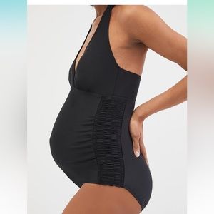 Motherhood Maternity Beach Bump One Piece Swimsuit
